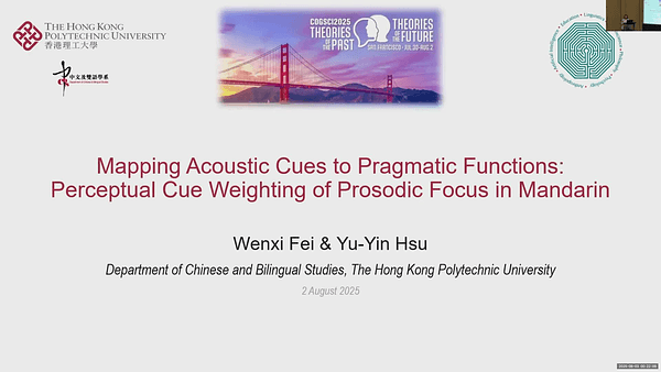 Mapping Acoustic Cues to Pragmatic Functions: Perceptual Cue Weighting of Prosodic Focus in Mandarin