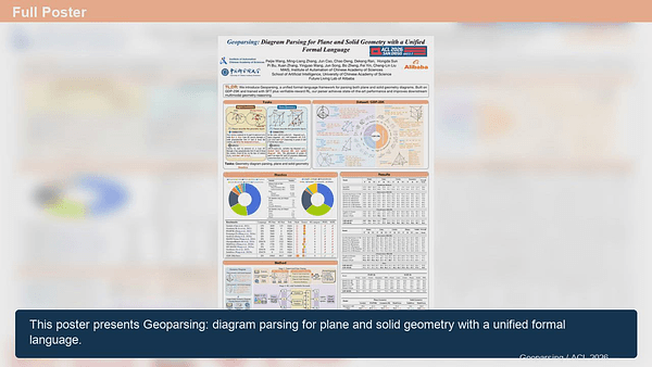 Geoparsing: Diagram Parsing for Plane and Solid Geometry with a Unified Formal Language