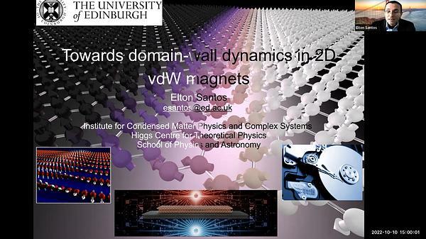 Towards domain wall devices with 2D van der Waals magnets